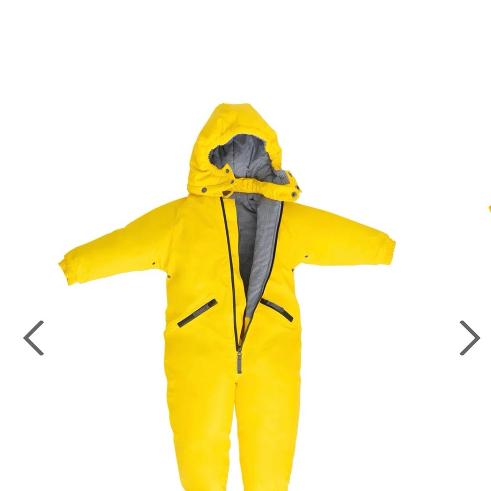 Yellow Hooded Snowsuit
